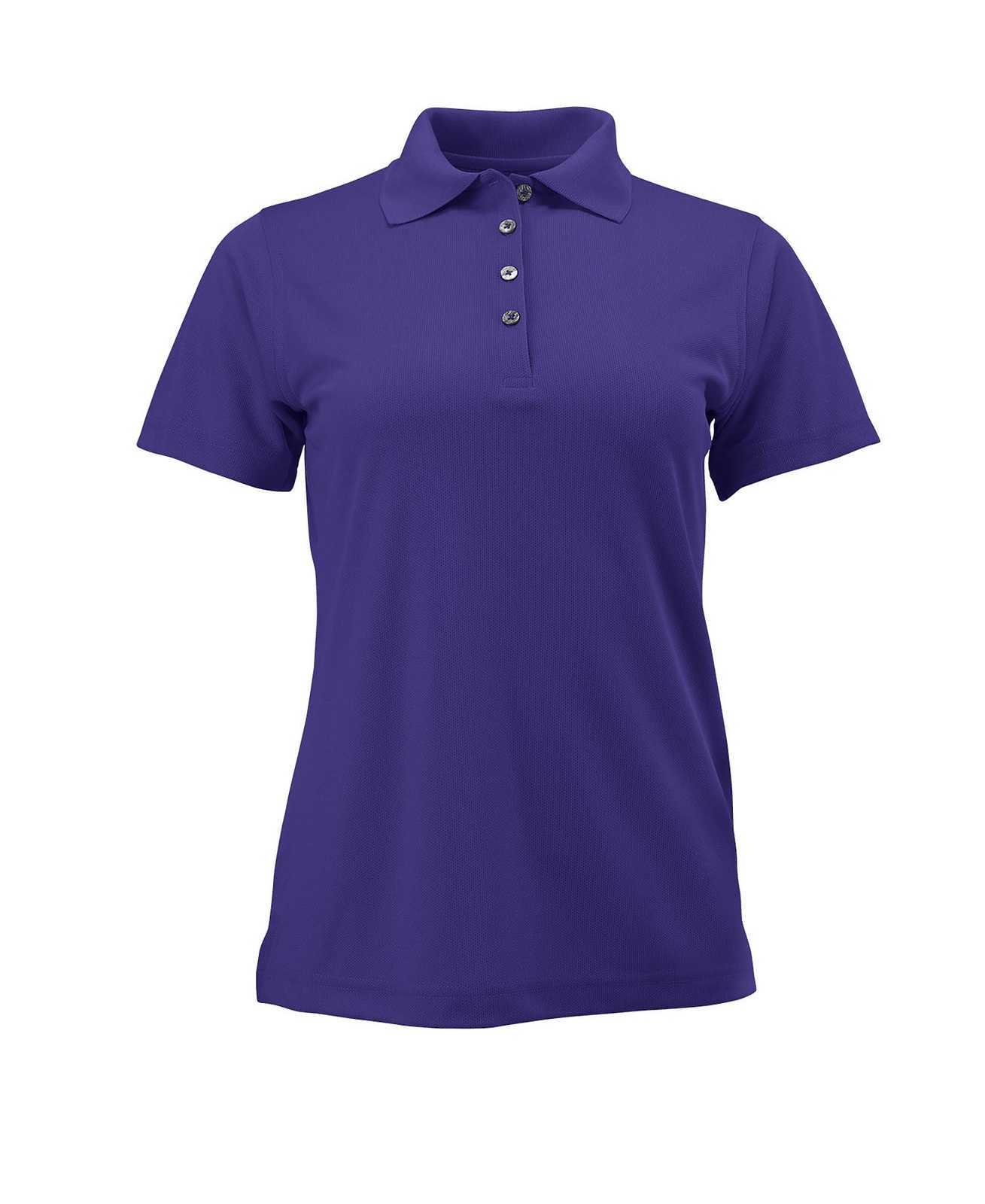 Paragon 104 Ladies Solid Mesh Polo - Purple - HIT a Double