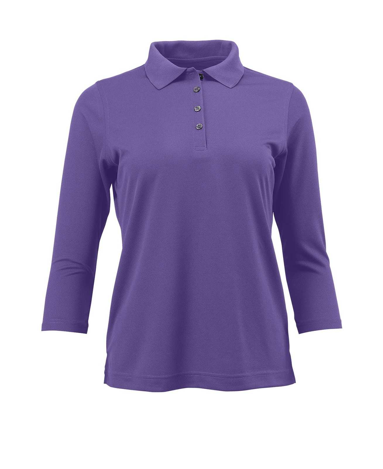 Paragon 120 Ladies 3/4 Sleeve Sport Shirt - Grape - HIT a Double