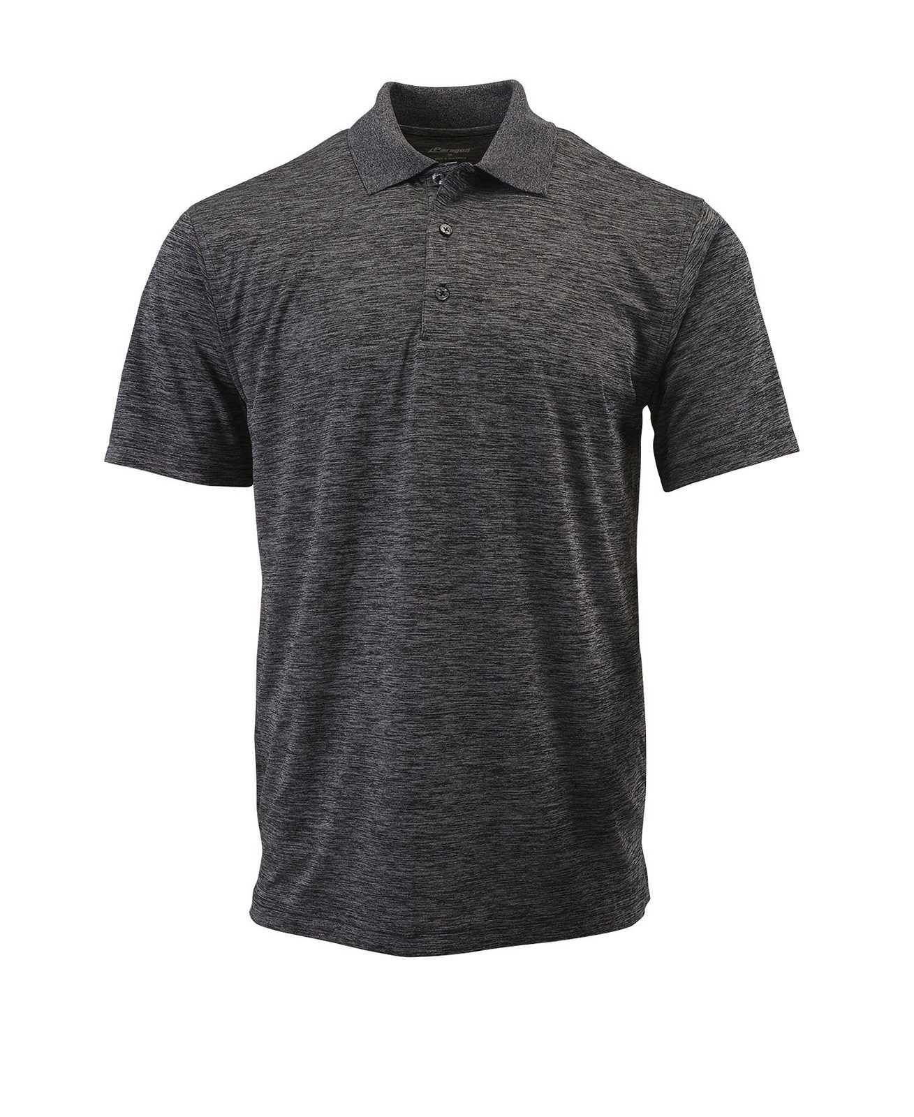 Paragon 130 Adult Performance Striated Polo - Black Heather - HIT a Double