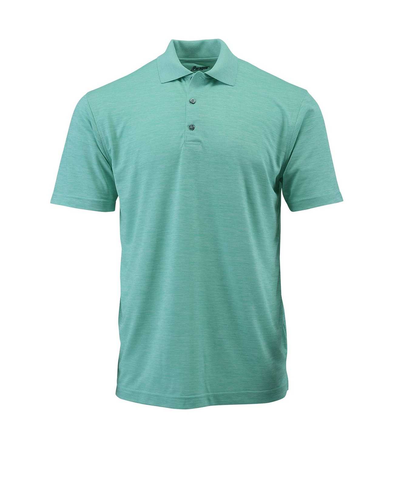 Paragon 130 Adult Performance Striated Polo - Surf Green Heather - HIT a Double