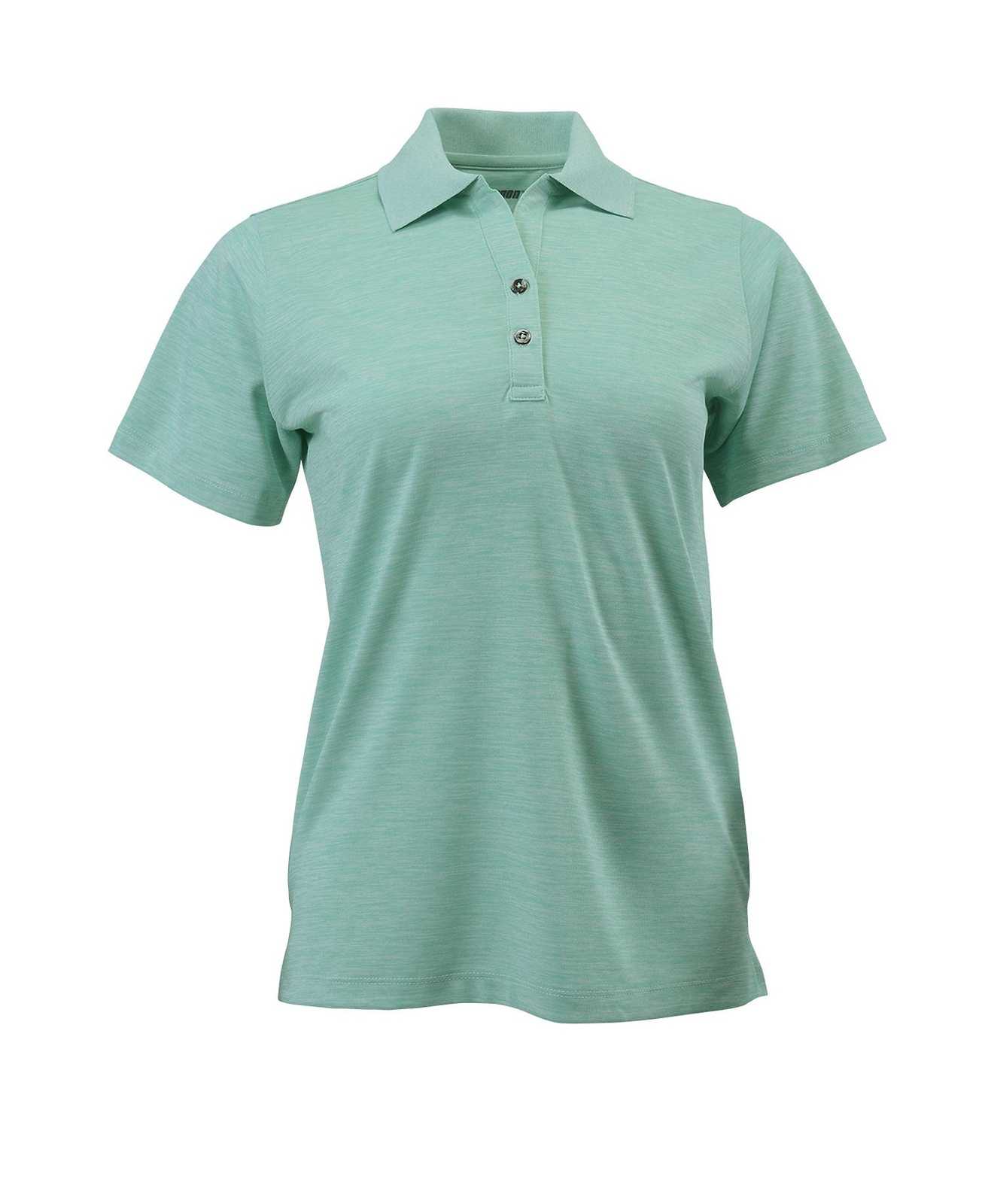 Paragon 131 Ladies Performance Striated Polo - Surf Green Heather - HIT a Double