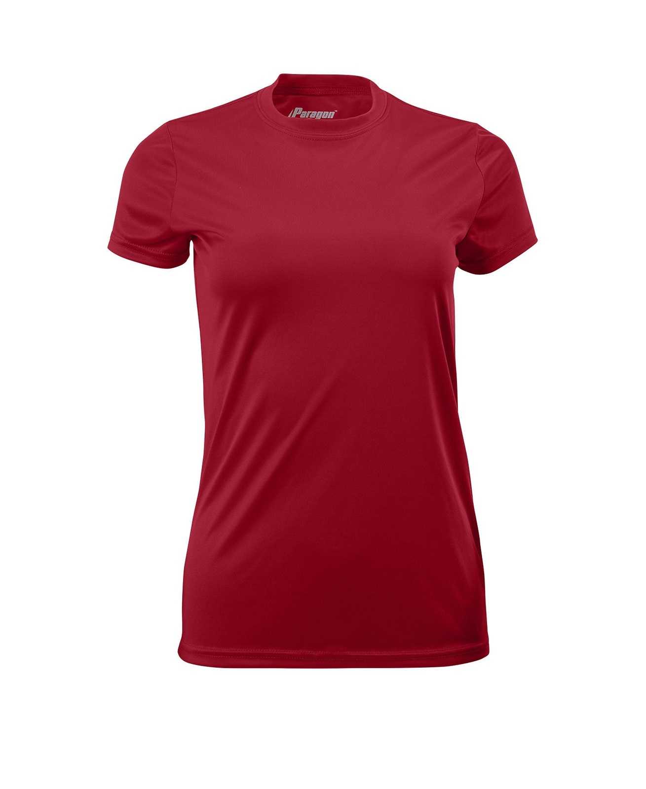 Paragon 204 Ladies Performance Tee - Cardinal - HIT a Double