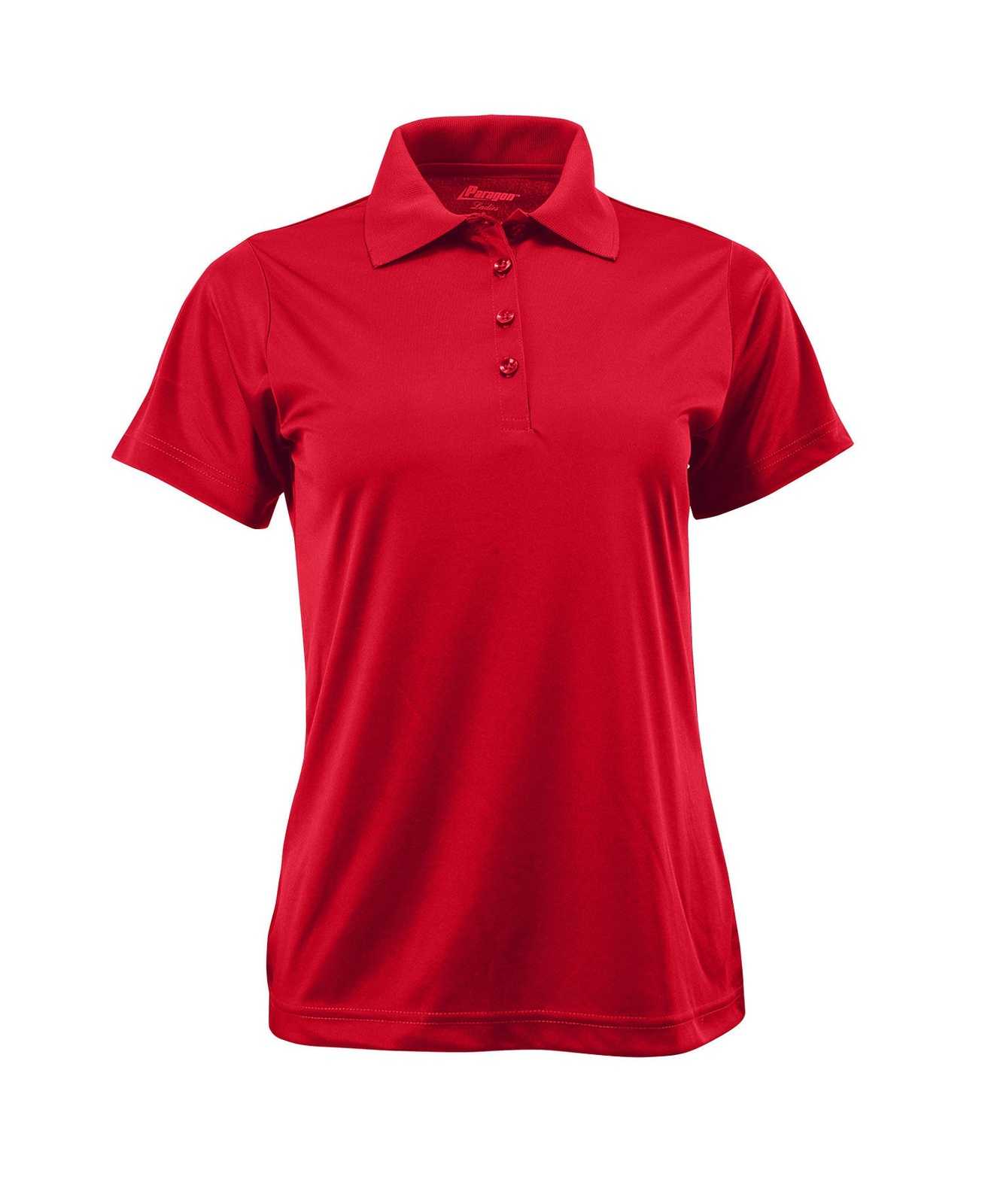 Paragon 504 Ladies Performance Polo - Red - HIT a Double