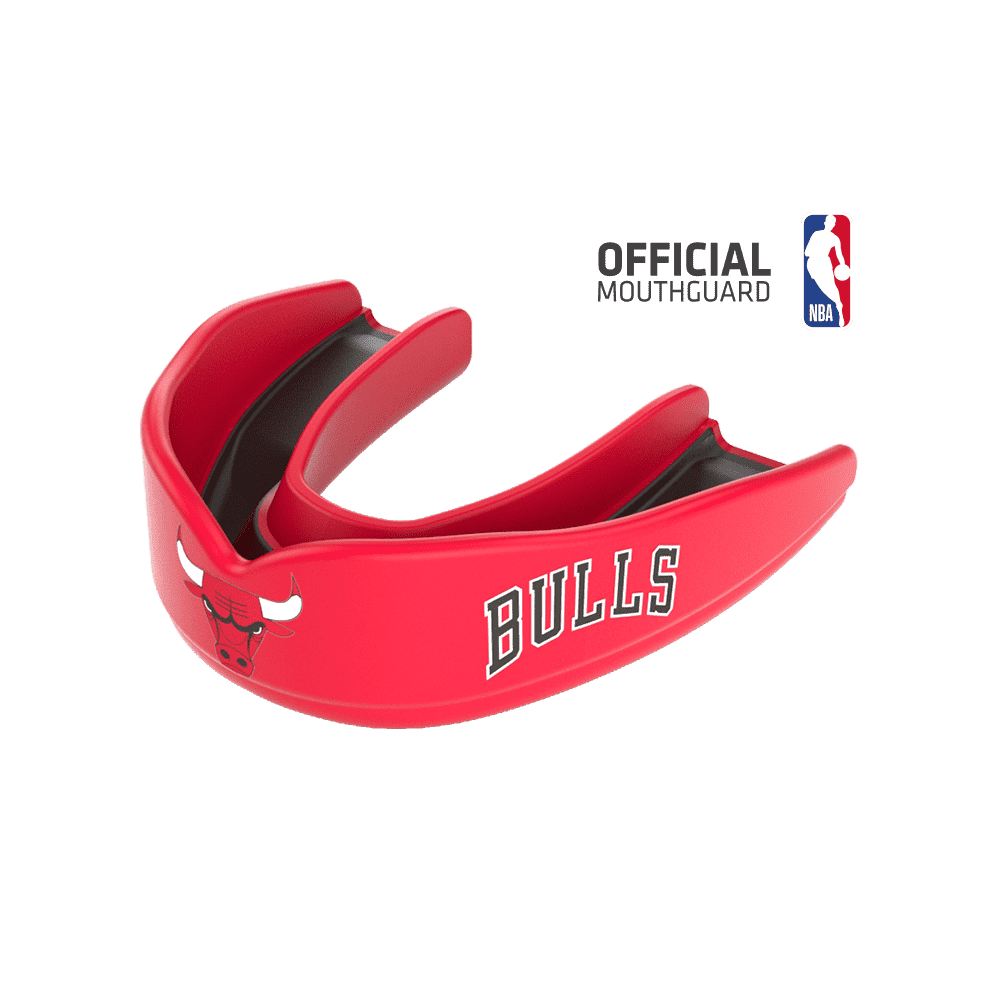 Shock Doctor 8302 SuperFit Basketball NBA Mouthguard Chicago Bulls - Red Black