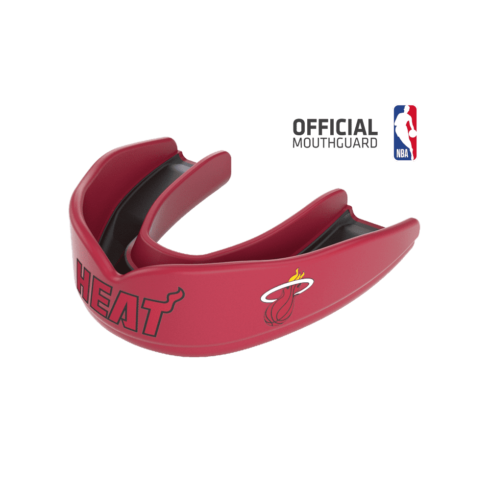 Shock Doctor 8306 SuperFit Basketball NBA Mouthguard Miami Heat - Red Black