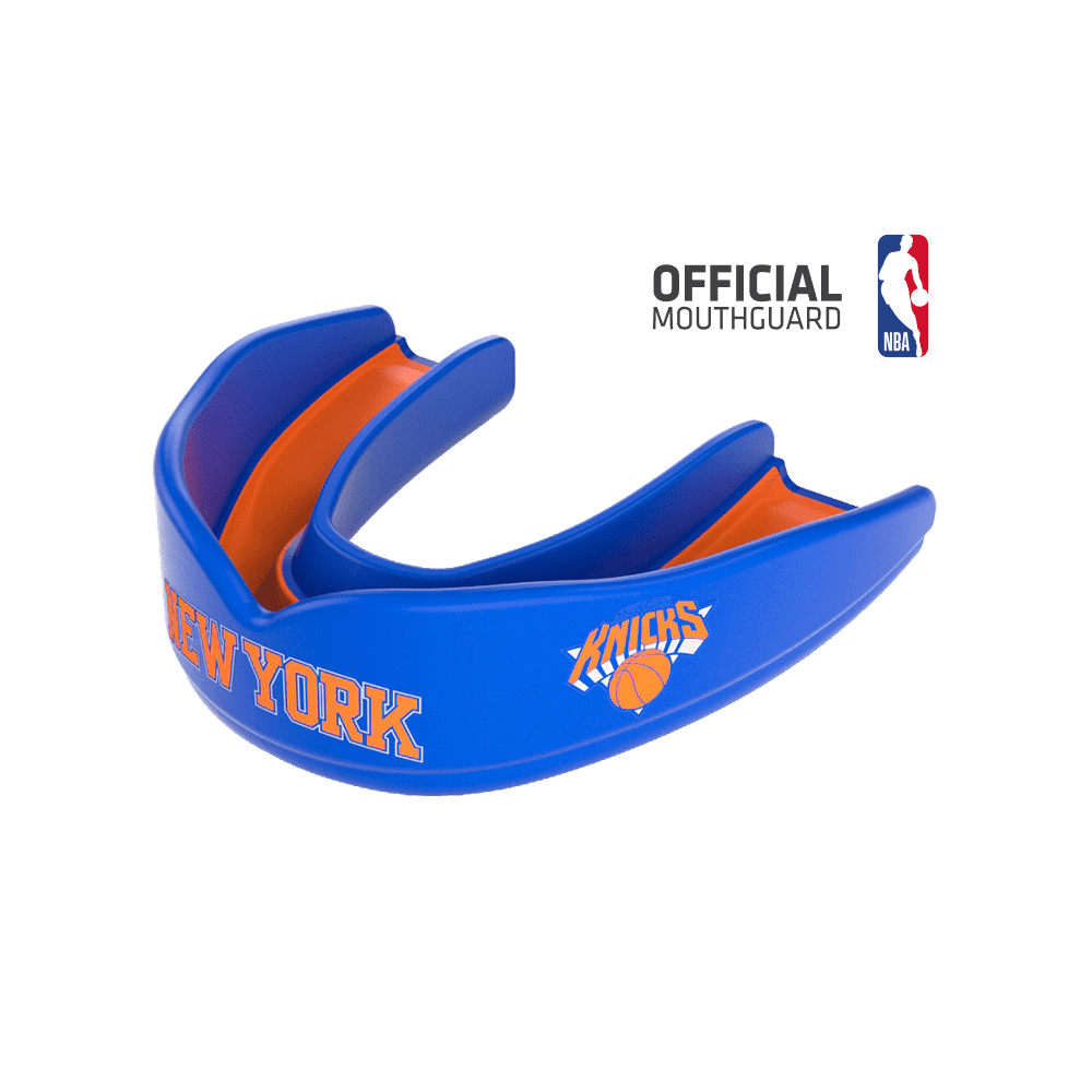 Shock Doctor 8308 SuperFit Basketball NBA Mouthguard New York Knicks - Blue Orange