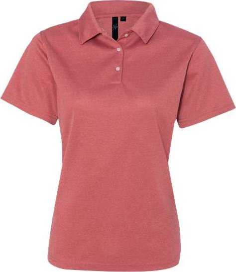 Sierra Pacific 5469 Women&#39;s Moisture Free Mesh Polo - Heathered Red - HIT a Double - 1