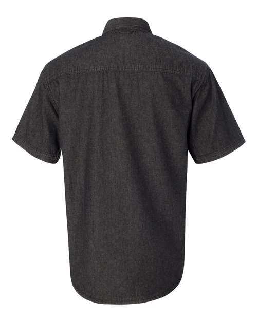 Sierra Pacific 0211 Short Sleeve Denim Shirt - Black Denim - HIT a Double