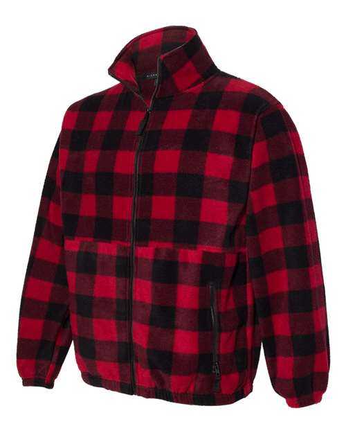 Sierra Pacific 3061 Fleece Full-Zip Jacket - Red Black - HIT a Double