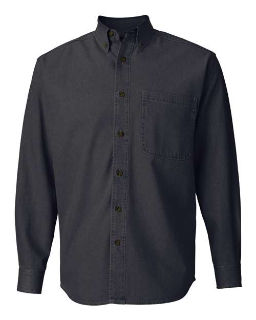 Sierra Pacific 3211 Long Sleeve Denim Shirt - Black Denim - HIT a Double