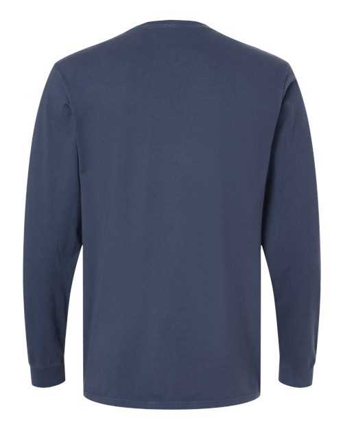 Softshirts 420 Organic Long Sleeve T-Shirt - Navy - HIT a Double