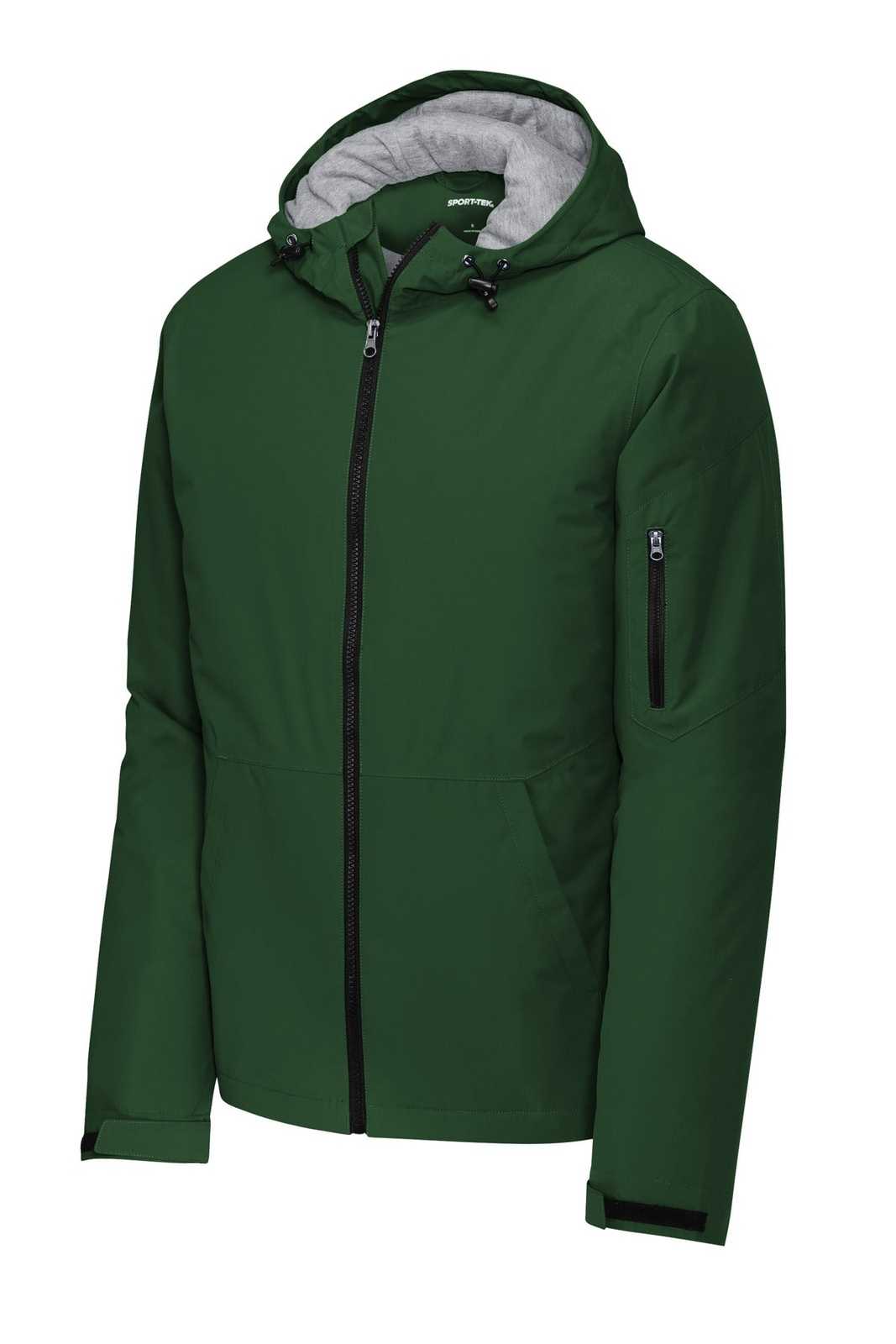 Sport-Tek JST56 Waterproof Insulated Jacket - Forest Green - HIT a Double - 2