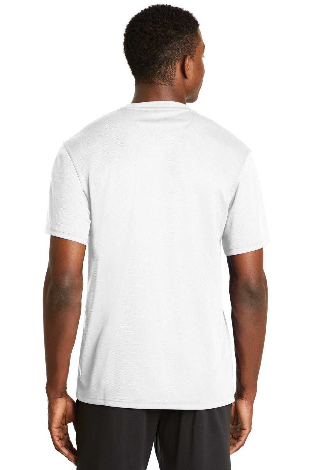 Sport-Tek K468 Dri-Mesh Short Sleeve T-Shirt - White - HIT a Double - 2