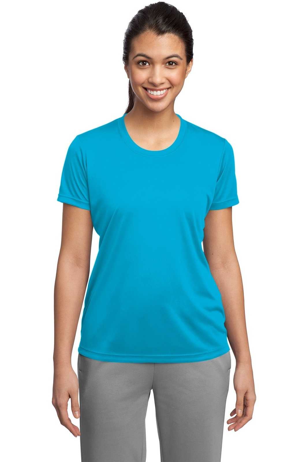 Sport-Tek LST350 Ladies PosiCharge Competitor Tee - Atomic Blue - HIT a Double - 1