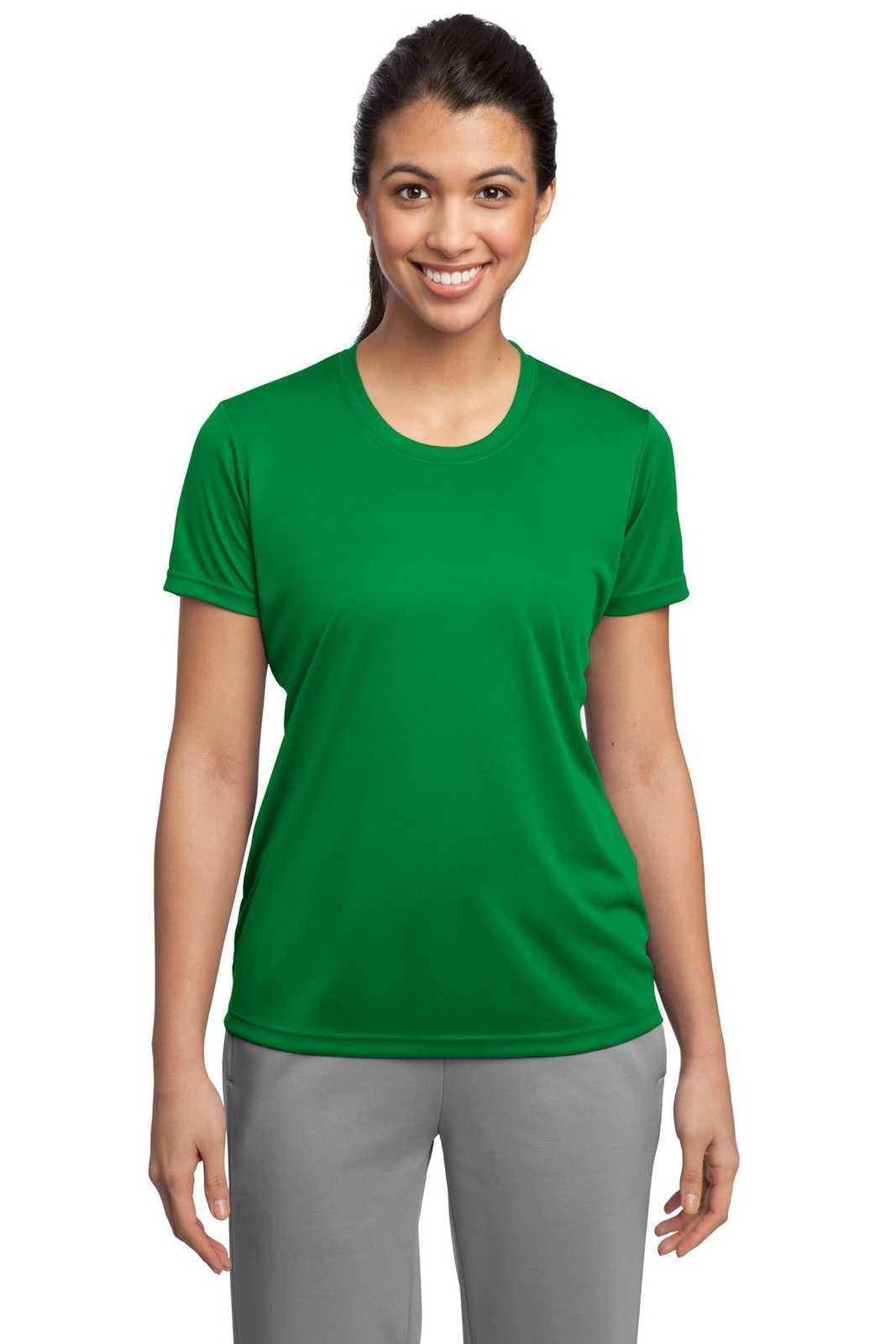 Sport-Tek LST350 Ladies PosiCharge Competitor Tee - Kelly Green - HIT a Double - 1