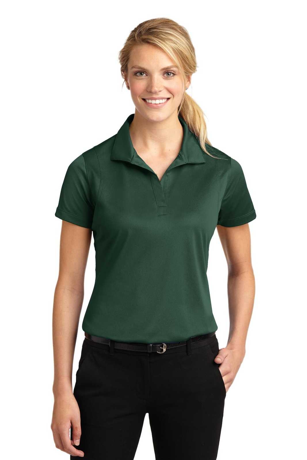 Sport-Tek LST650 Ladies Micropique Sport-Wick Polo - Forest Green - HIT a Double - 1