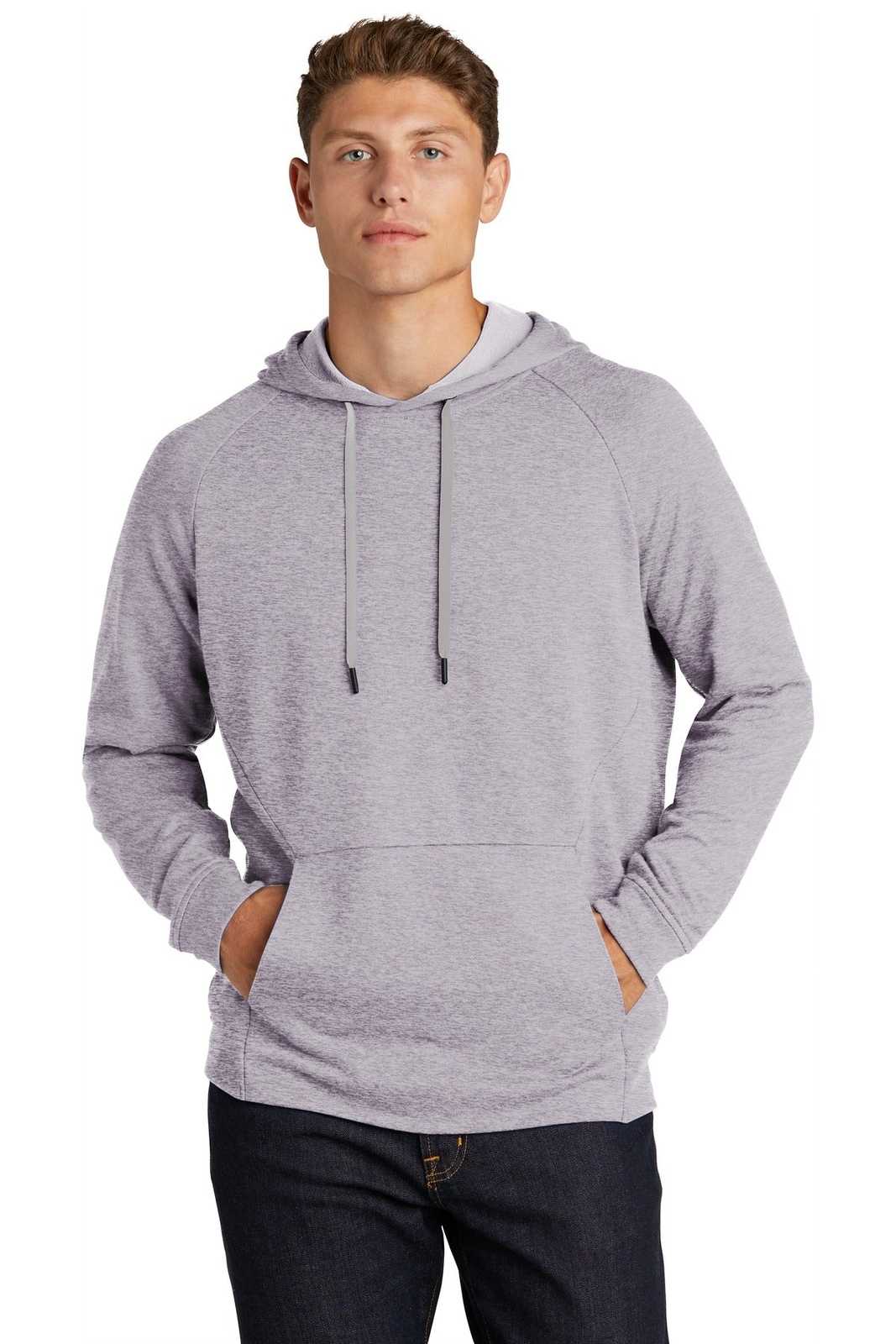 Sport-Tek ST272 Lightweight French Terry Pullover Hoodie - Heather Gray - HIT a Double - 1