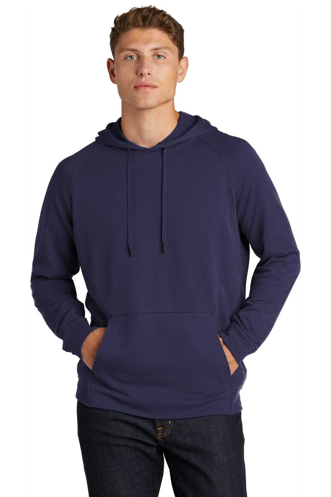 Sport-Tek ST272 Lightweight French Terry Pullover Hoodie - True Navy - HIT a Double - 1