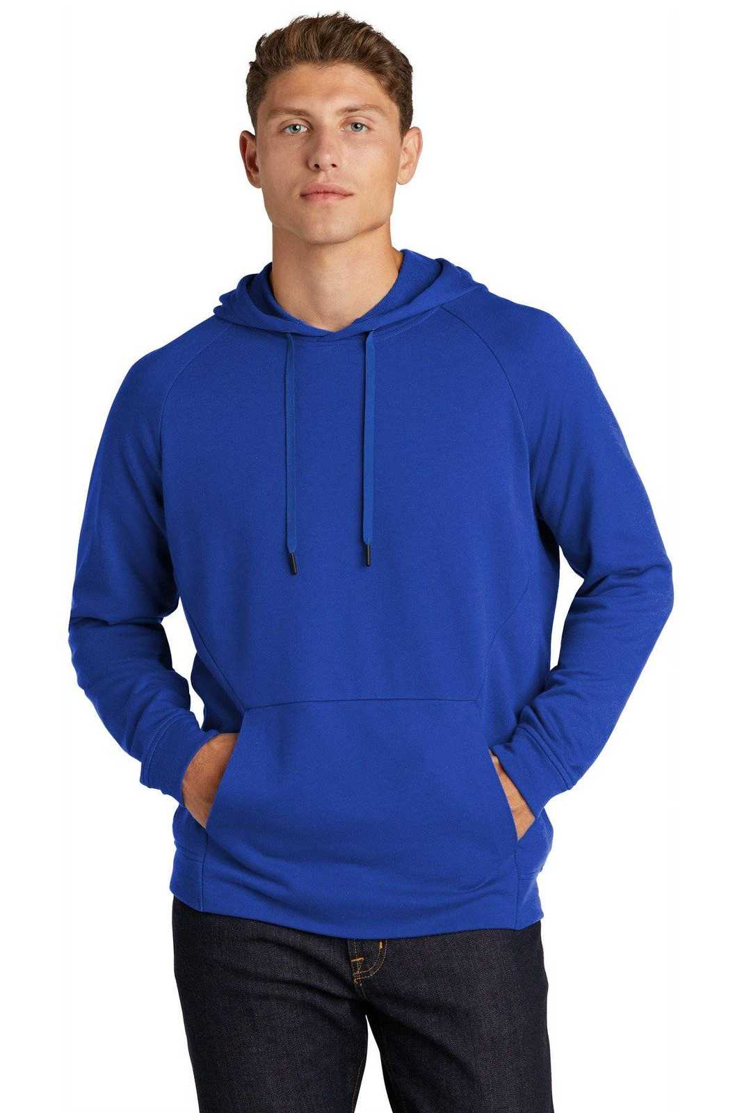 Sport-Tek ST272 Lightweight French Terry Pullover Hoodie - True Royal - HIT a Double - 1