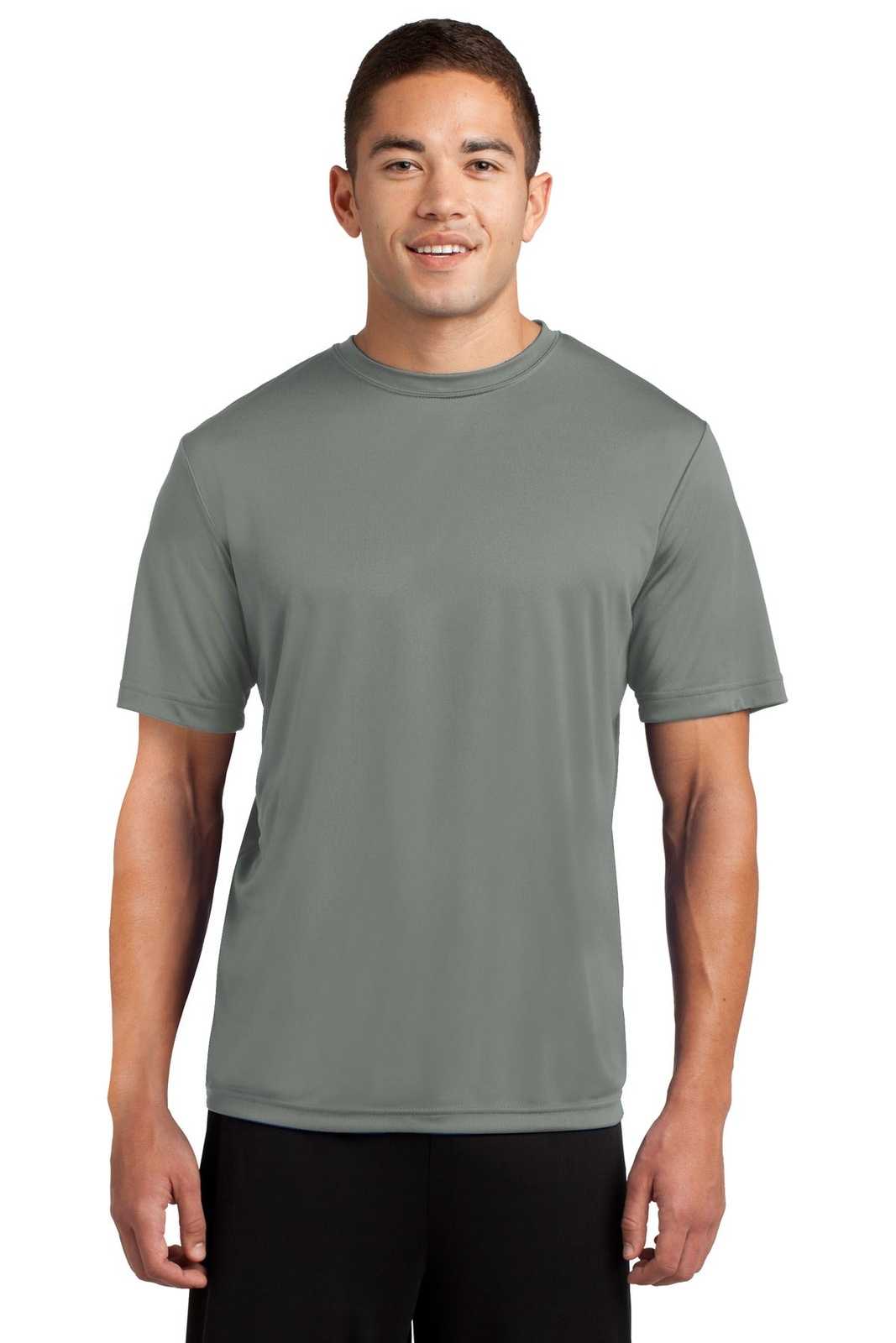 Sport-Tek ST350 PosiCharge Competitor Tee - Gray Concrete - HIT a Double - 1