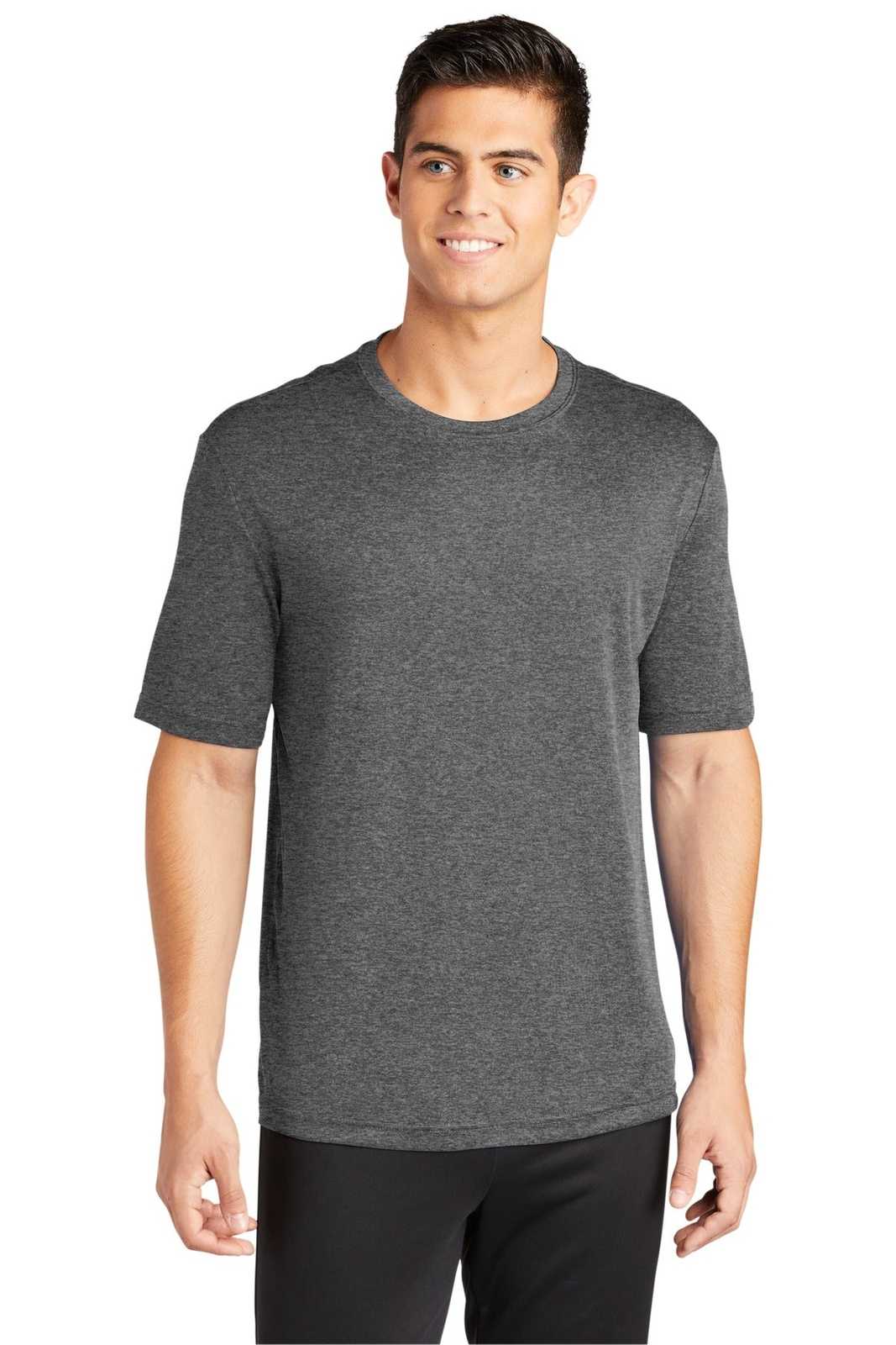 Sport-Tek ST350 PosiCharge Competitor Tee - Iron Gray Heather - HIT a Double - 1