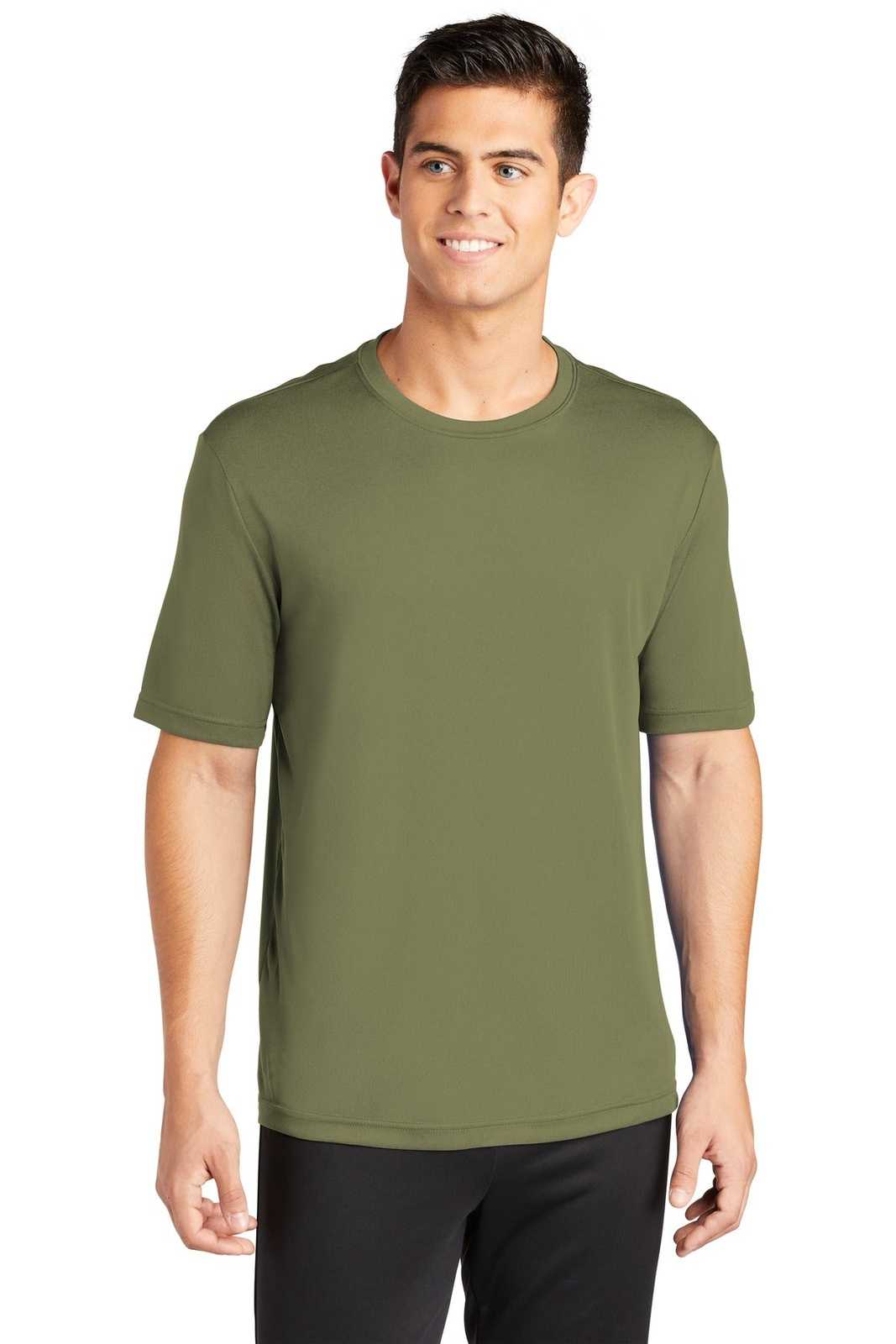 Sport-Tek ST350 PosiCharge Competitor Tee - Olive Drab Green - HIT a Double - 1