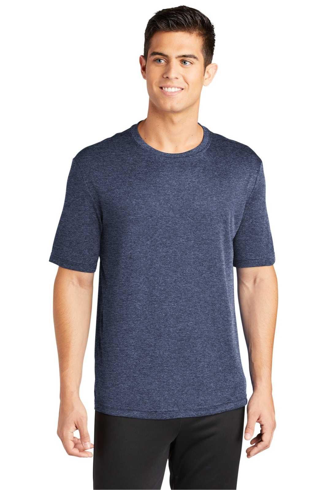 Sport-Tek ST350 PosiCharge Competitor Tee - True Navy Heather - HIT a Double - 1