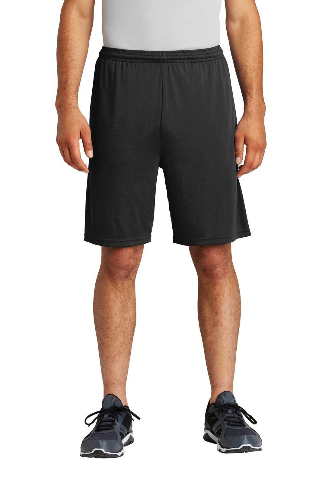 Sport-Tek ST355P PosiCharge Competitor Pocketed Short - Black - HIT a Double - 1