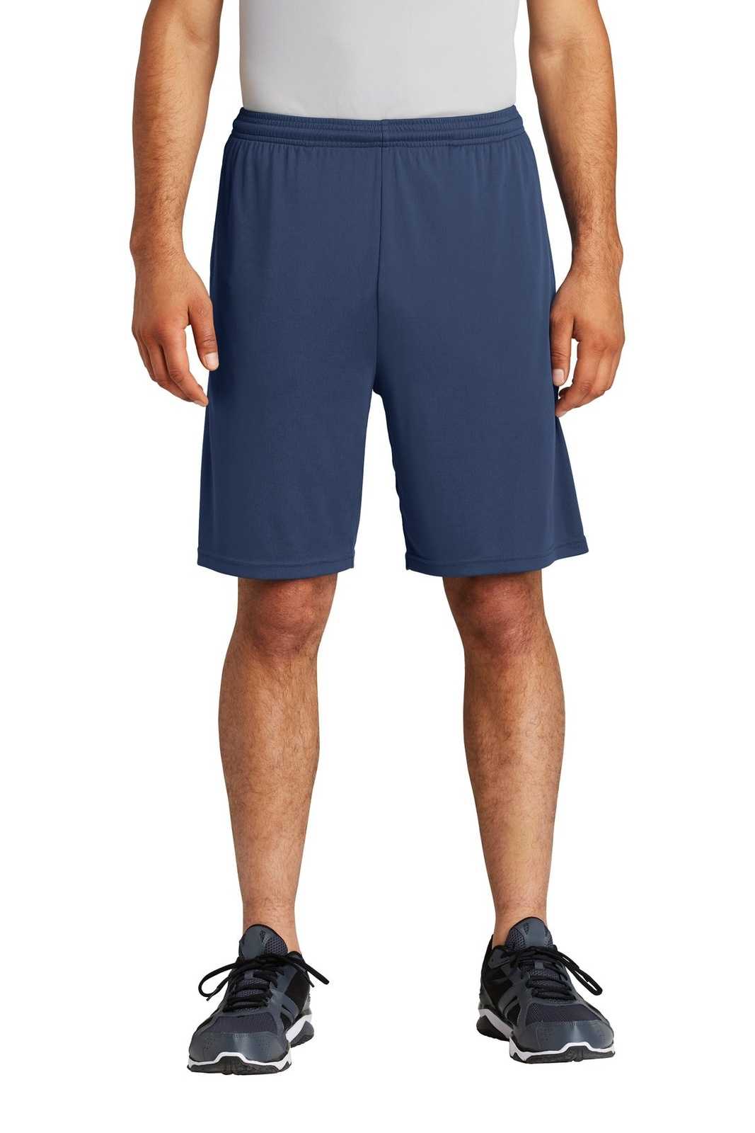 Sport-Tek ST355P PosiCharge Competitor Pocketed Short - True Navy - HIT a Double - 1