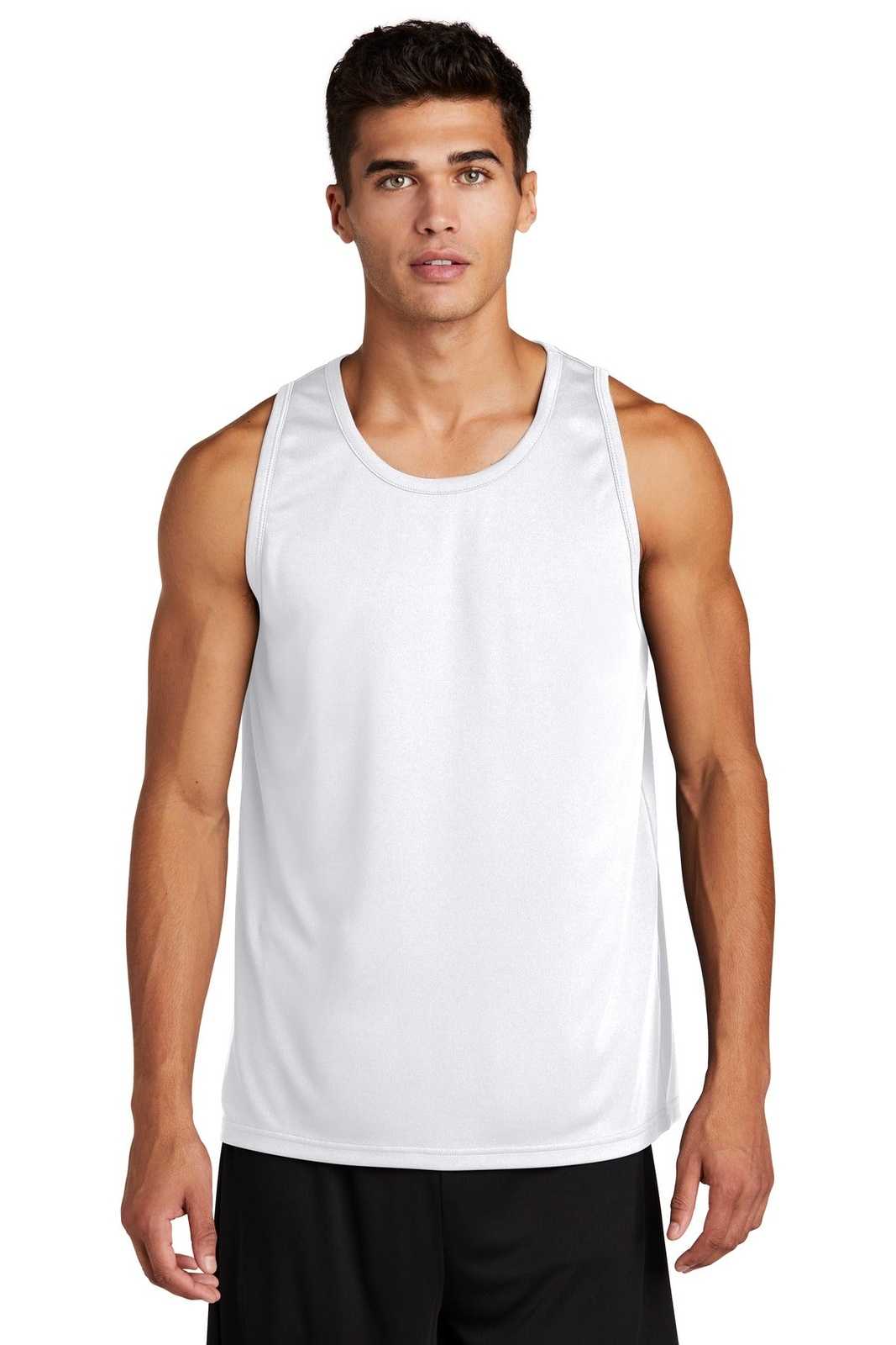 Sport-Tek ST356 PosiCharge Competitor Tank - White - HIT a Double - 1