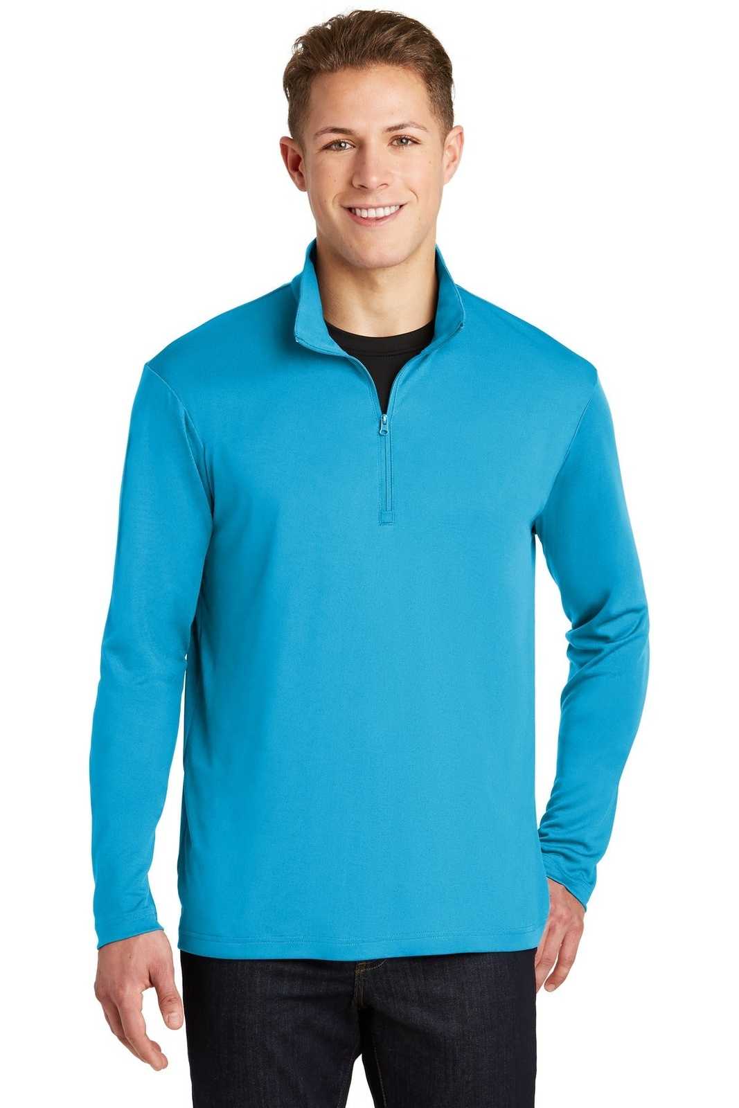 Sport-Tek ST357 PosiCharge Competitor 1/4-Zip Pullover - Atomic Blue - HIT a Double - 1