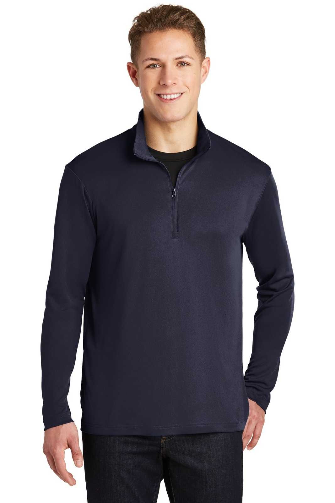 Sport-Tek ST357 PosiCharge Competitor 1/4-Zip Pullover - True Navy - HIT a Double - 1