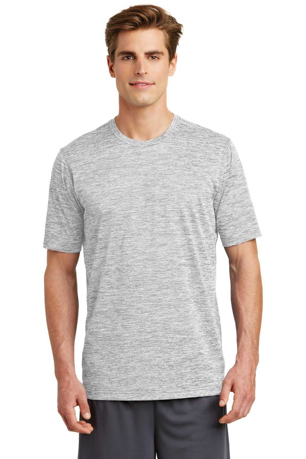 Sport-Tek ST390 PosiCharge Electric Heather Tee - Silver Electric - HIT a Double - 1