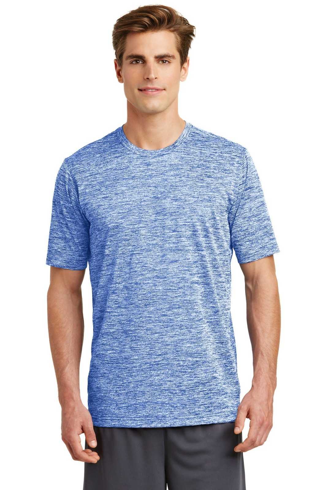 Sport-Tek ST390 PosiCharge Electric Heather Tee - True Royal Electric - HIT a Double - 1