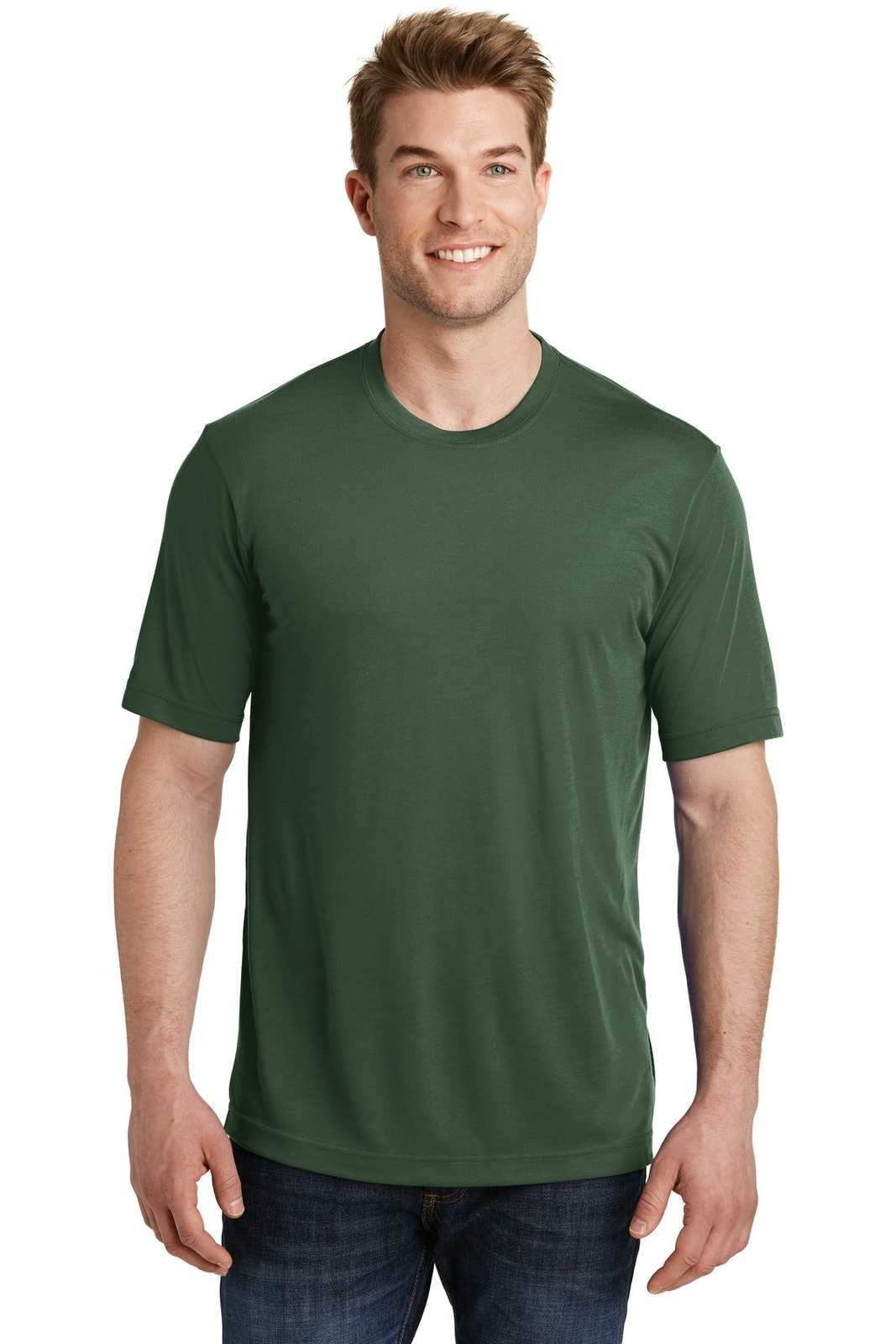 Sport-Tek ST450 PosiCharge Competitor Cotton Touch Tee - Forest Green - HIT a Double - 1