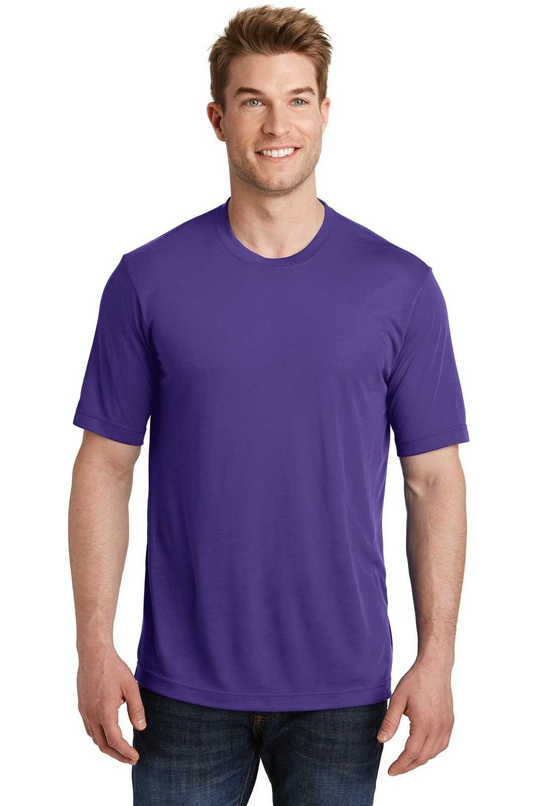 Sport-Tek ST450 PosiCharge Competitor Cotton Touch Tee - Purple - HIT a Double - 1