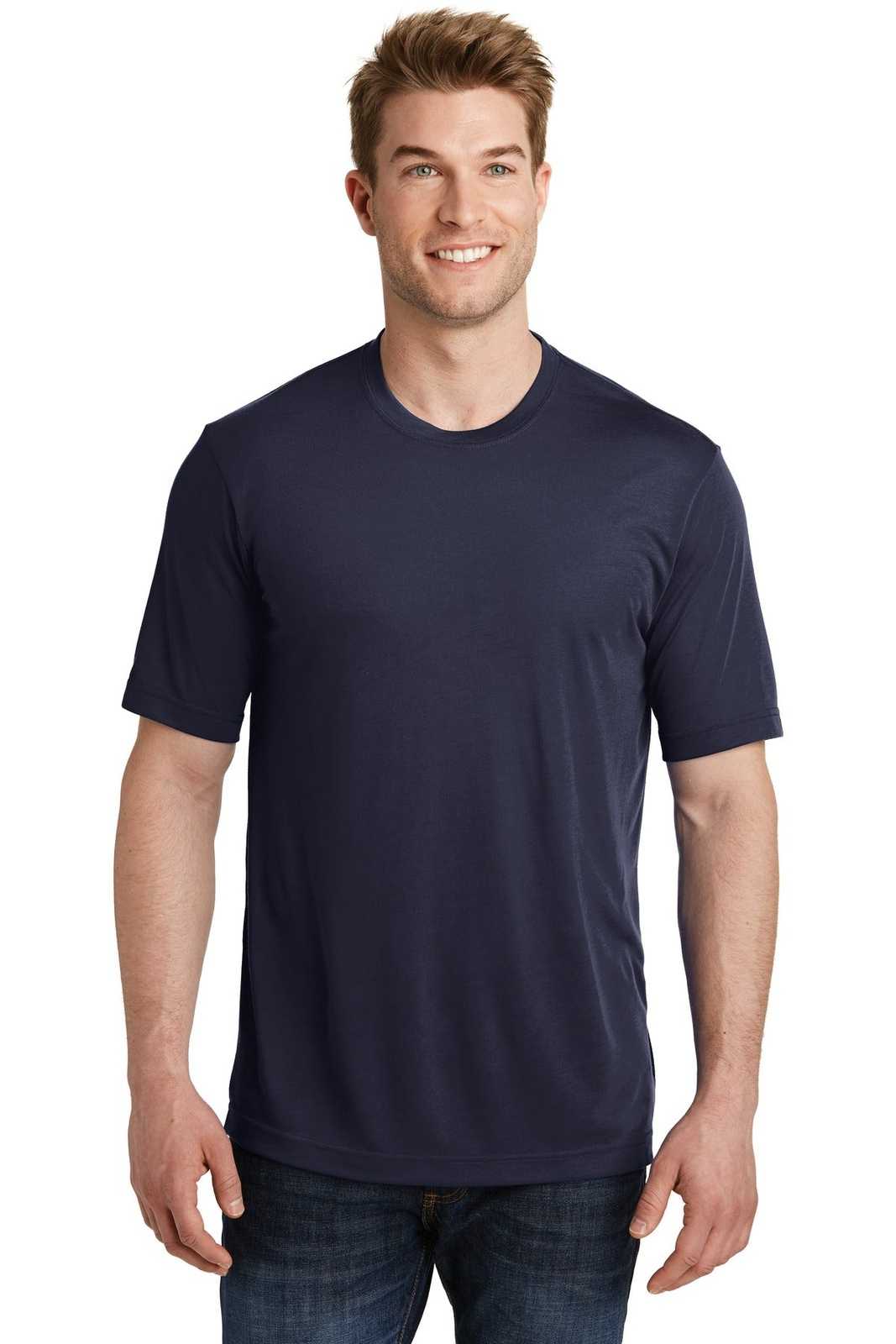Sport-Tek ST450 PosiCharge Competitor Cotton Touch Tee - True Navy - HIT a Double - 1