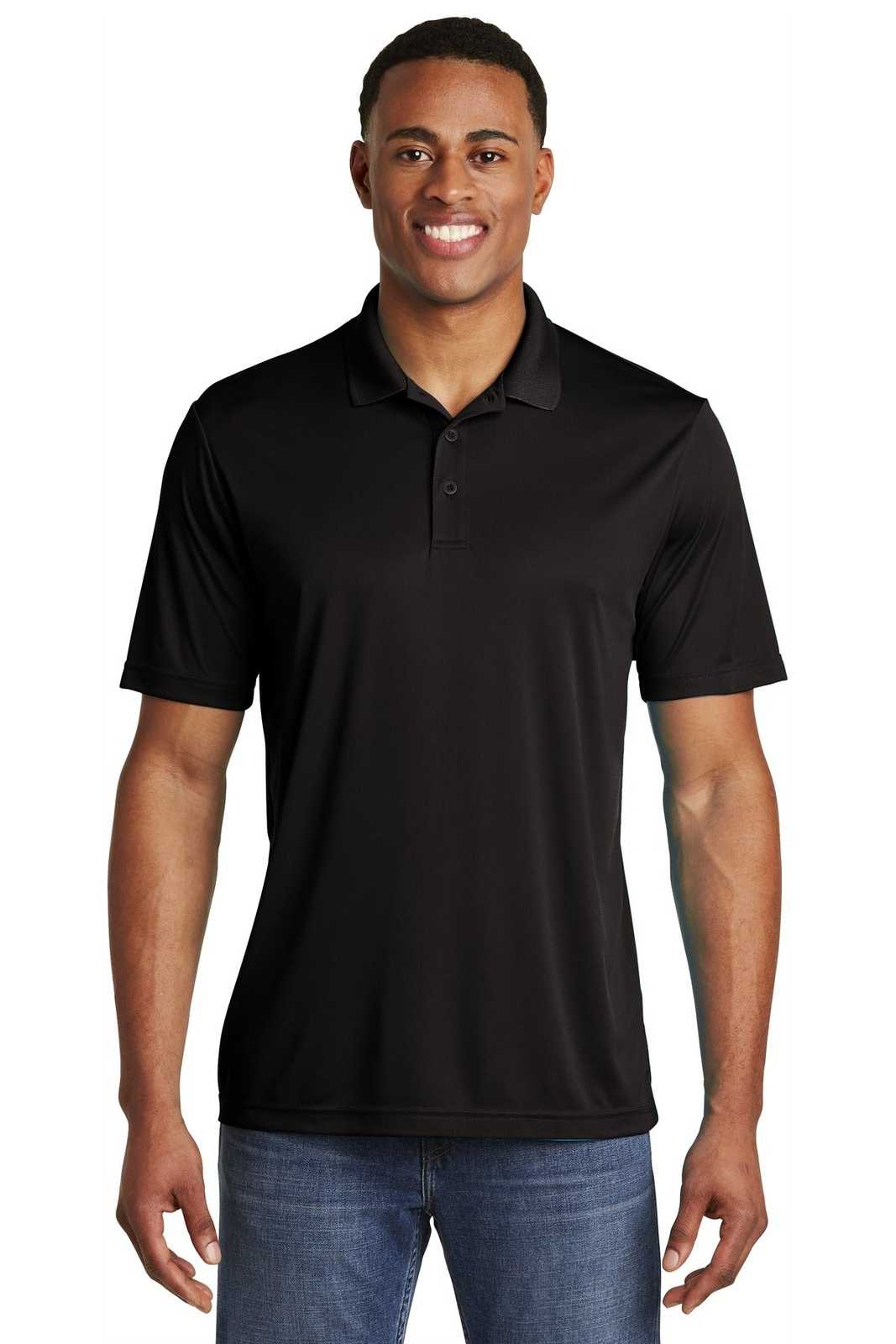 Sport-Tek ST550 PosiCharge Competitor Polo - Black - HIT a Double - 1