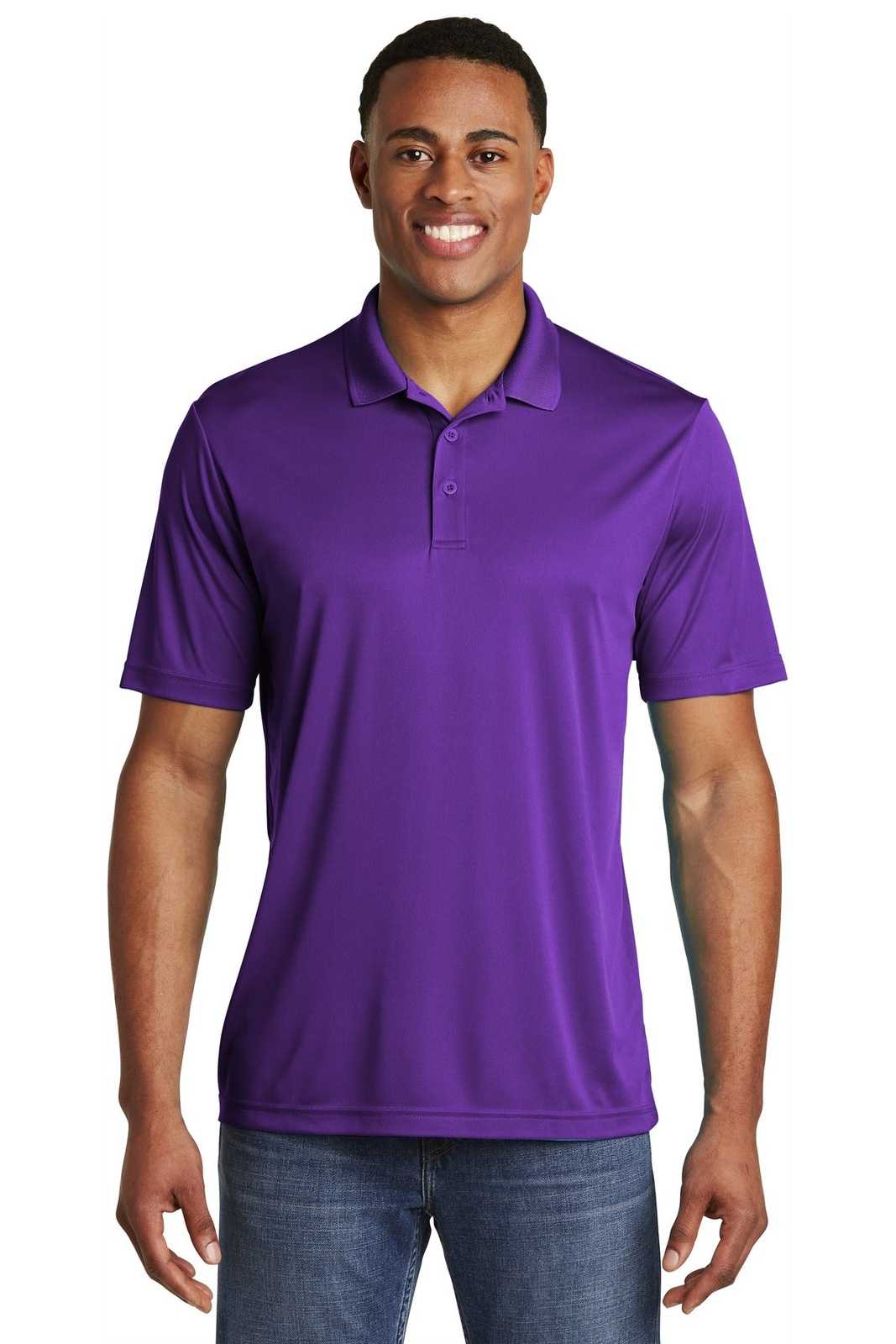 Sport-Tek ST550 PosiCharge Competitor Polo - Purple - HIT a Double - 1