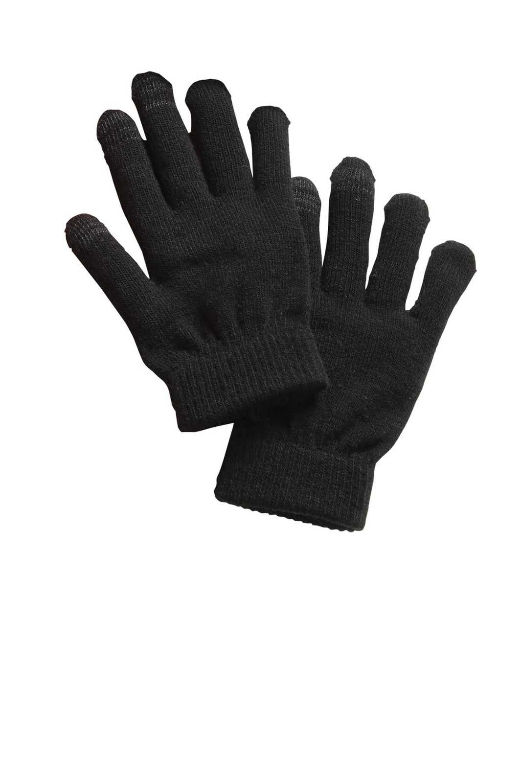 Sport-Tek STA01 Spectator Gloves - Black - HIT a Double - 1
