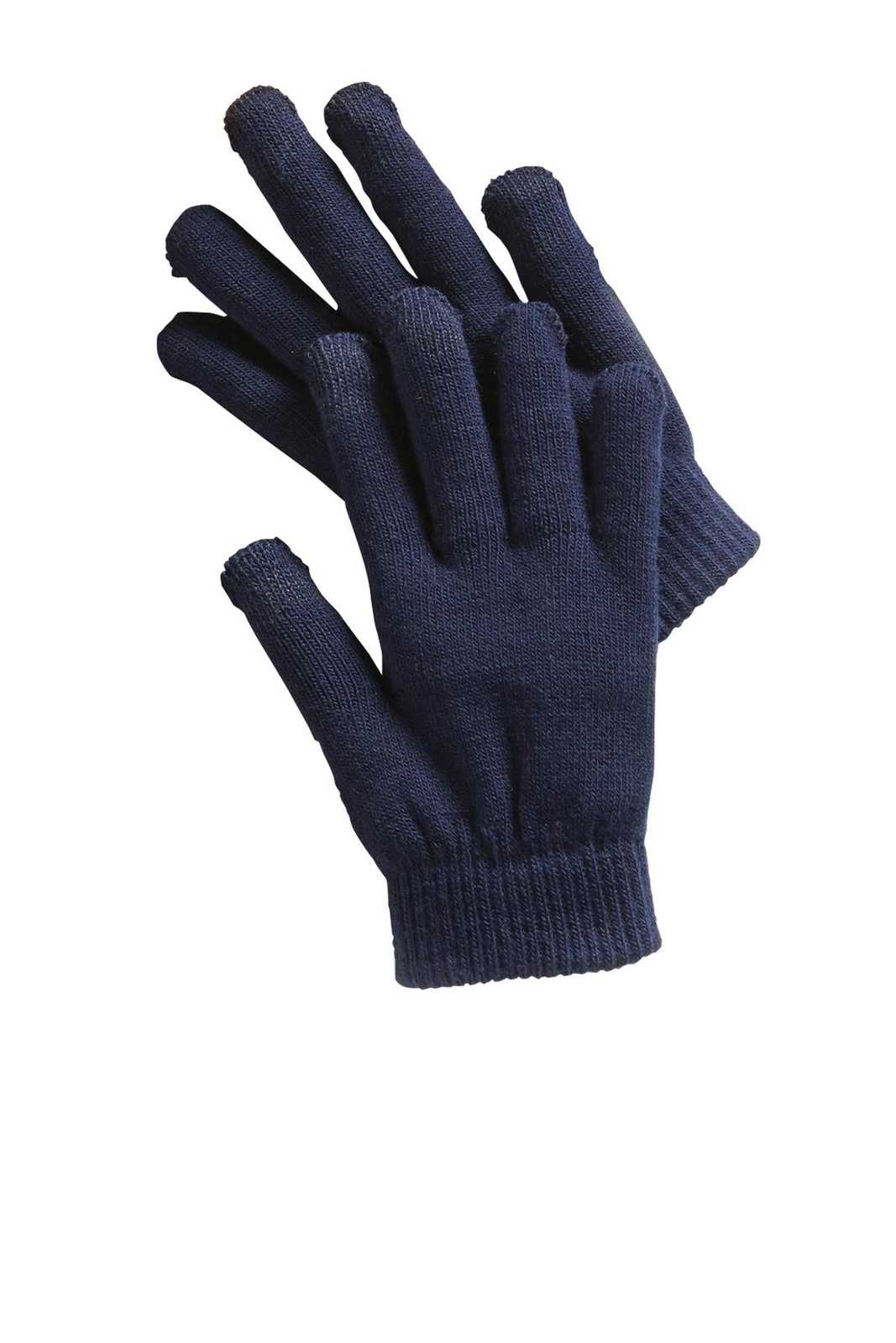 Sport-Tek STA01 Spectator Gloves - True Navy - HIT a Double - 1