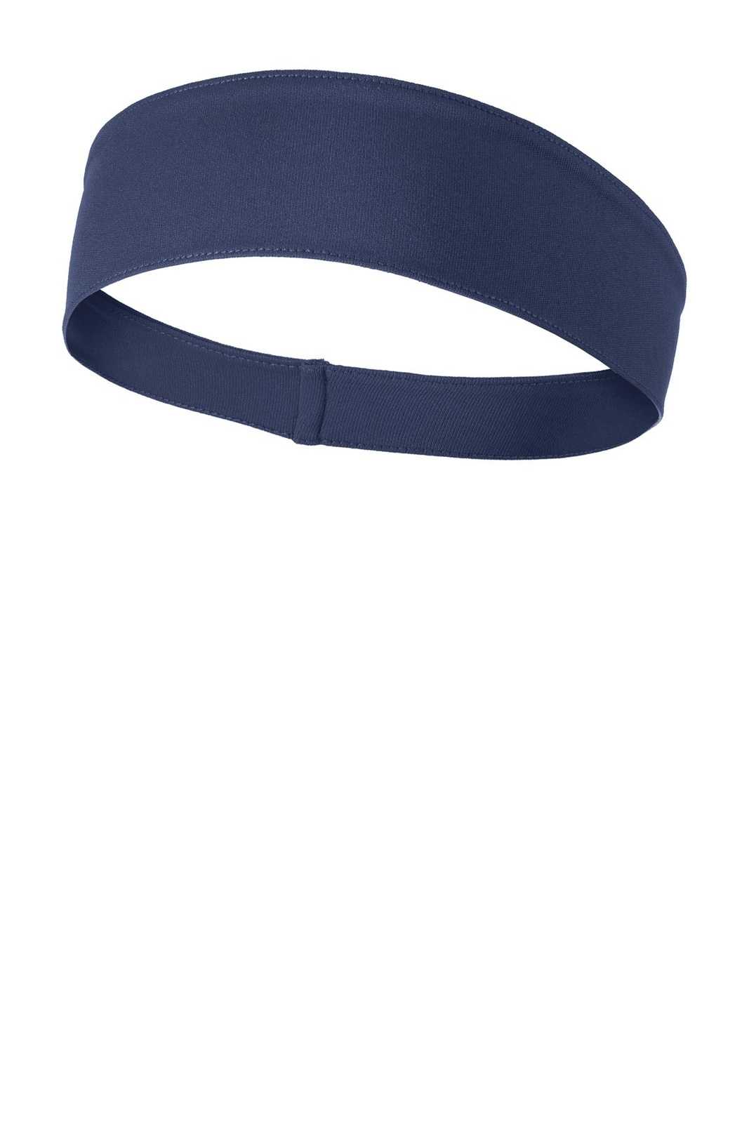 Sport-Tek STA35 PosiCharge Competitor Headband - True Navy - HIT a Double - 1
