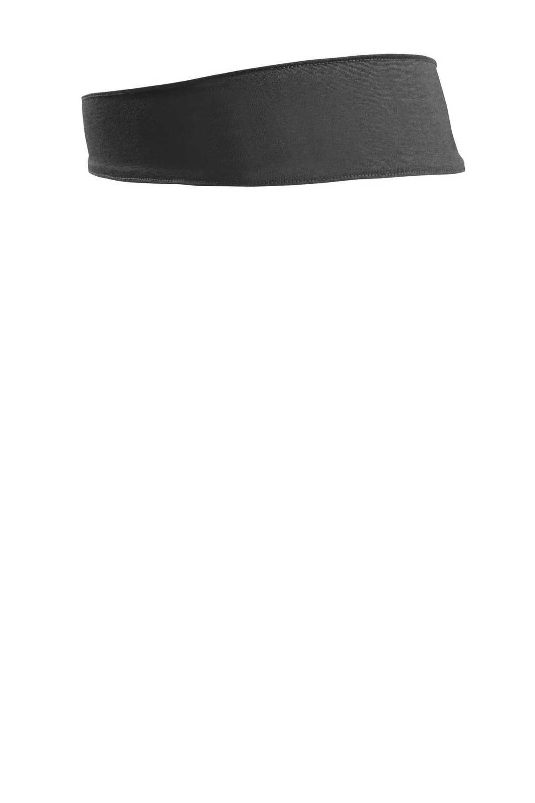Sport-Tek STA46 Contender Headband - Graphite Heather - HIT a Double - 1