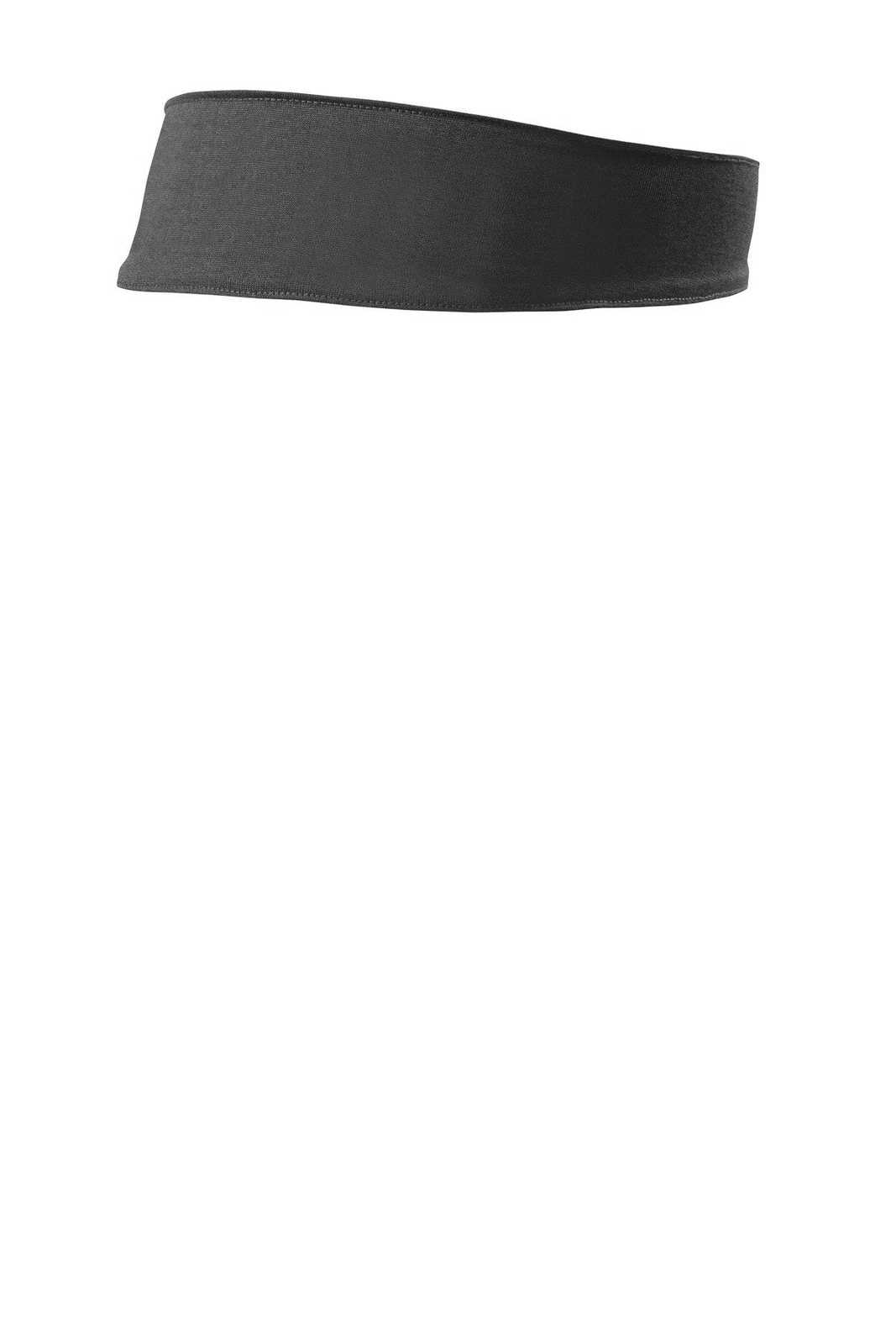 Sport-Tek STA46 Contender Headband - Graphite Heather - HIT a Double - 2