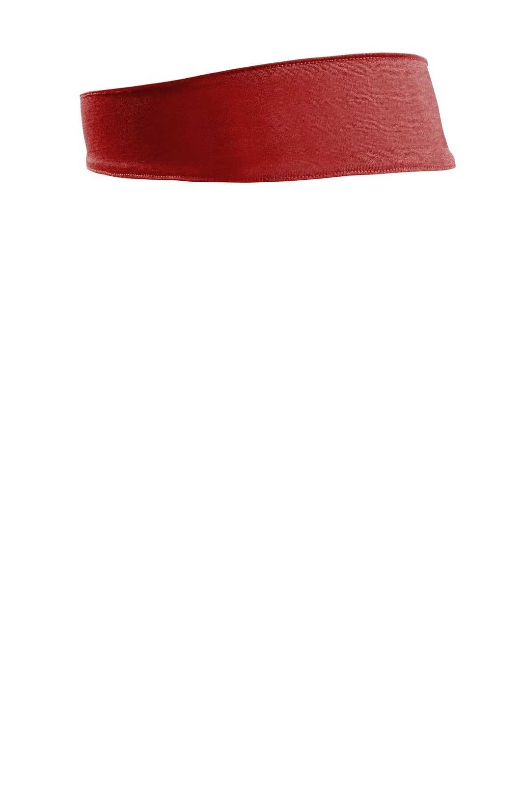 Sport-Tek STA46 Contender Headband - Scarlet Heather - HIT a Double - 1