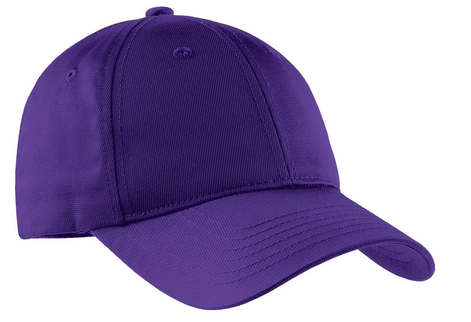 Sport-Tek STC10 Dry Zone Nylon Cap - Purple - HIT a Double - 1