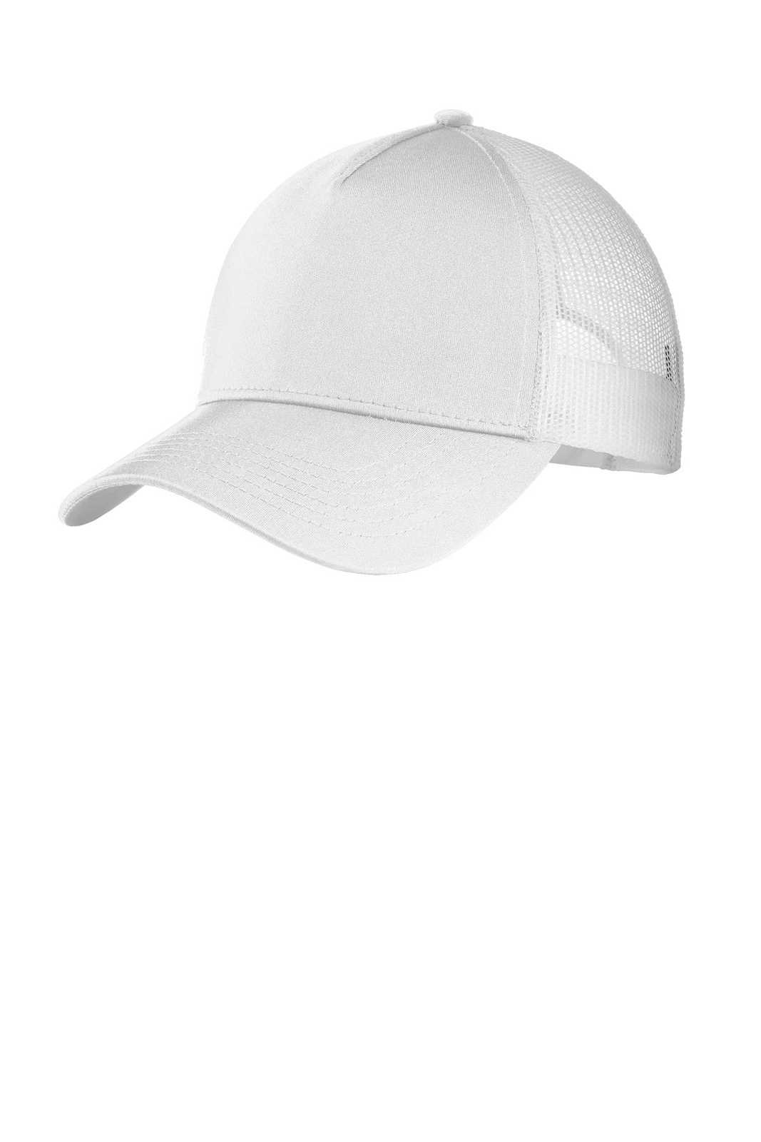 Sport-Tek STC36 PosiCharge Competitor Mesh Back Cap - White White - HIT a Double - 1