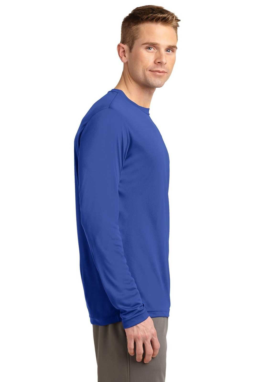 Sport-Tek TST350LS Tall Long Sleeve PosiCharge Competitor Tee - True Royal - HIT a Double - 2