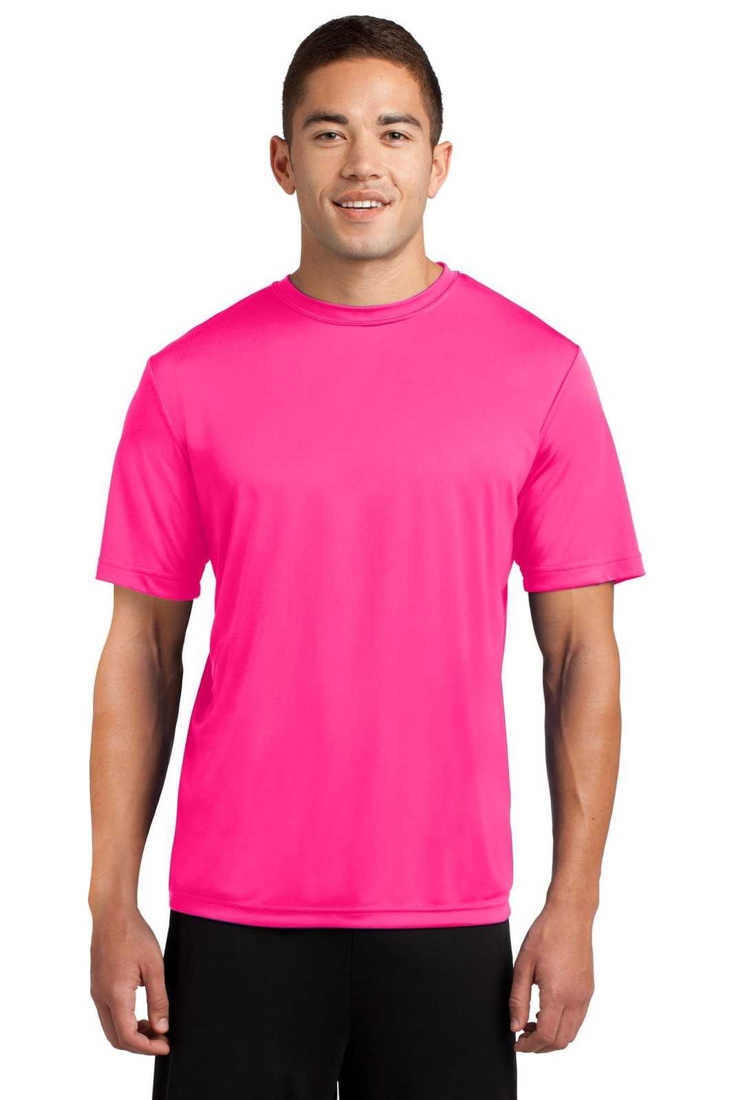Sport-Tek TST350 Tall PosiCharge Competitor Tee - Neon Pink - HIT a Double - 1