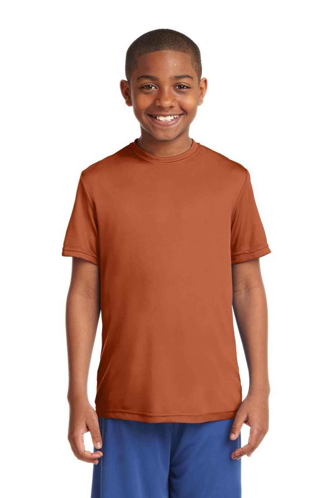 Sport-Tek YST350 Youth PosiCharge Competitor Tee - Texas Orange - HIT a Double - 1